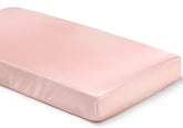 SiinvdaBZX satin crib sheet in pink with 8-inch pocket, snug fit.