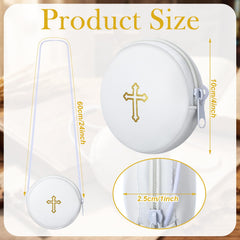 SilTriangle Pyx burse with neck strap for convenient access during rites.