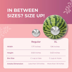 Silverette nipple shields for breastfeeding close-up highlighting nickel-free 925 silver.