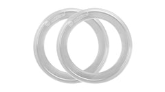 Silverette O-Feel silicone ring close-up highlighting flexible medical-grade material.