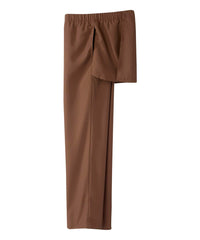Silvert's gabardine adaptive pants show back overlap for confident dressing