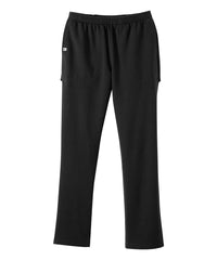 Silvert's Open-Back Fleece Pant in black, front view for easy dressing and comfort.