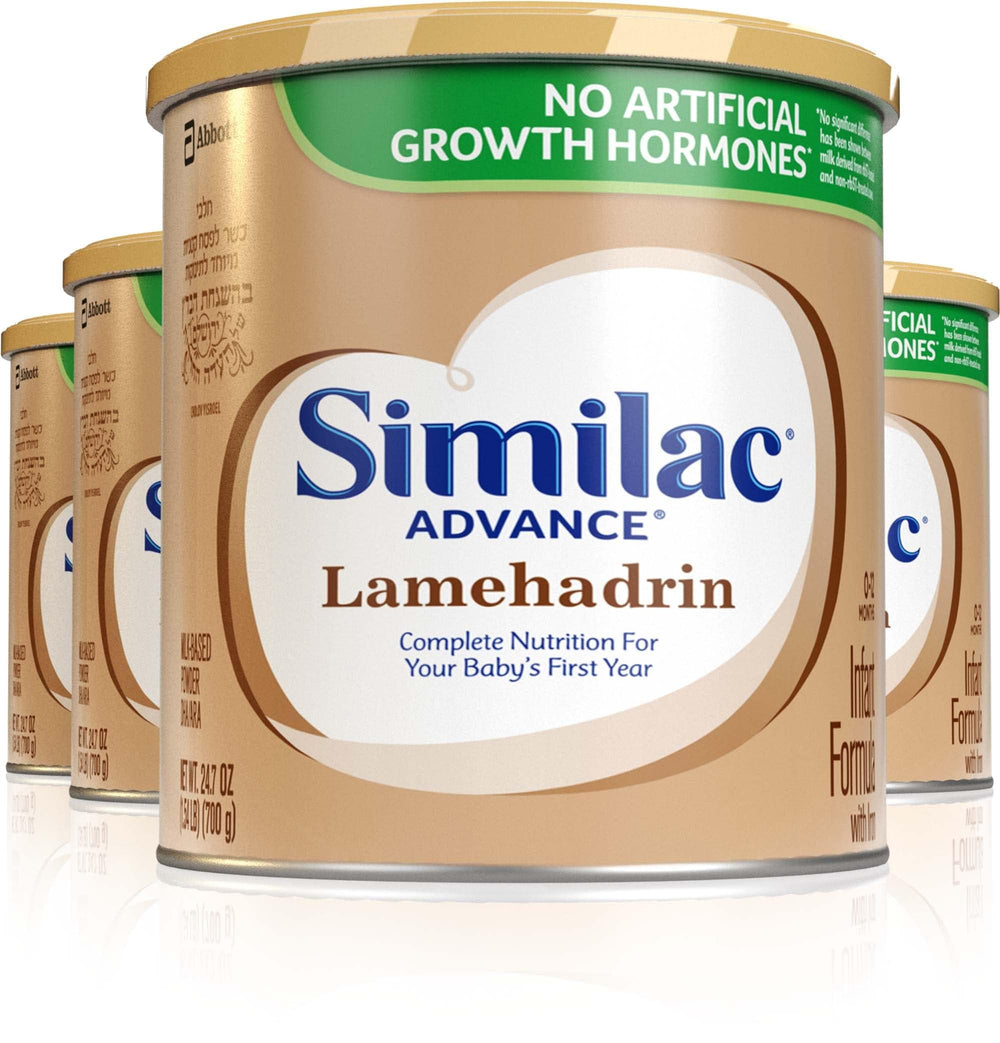Similac Advance Lamehadrin bottle pour enables smooth, confident feeding.