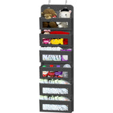 Simple Houseware over-door organizer with clear pockets for quick viewing and decluttering.