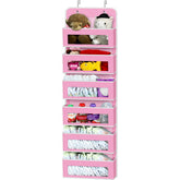 Simple Houseware 6-pocket door organizer with clear pockets for quick item view.