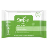 Simple Sensitive Skin makeup removing wipes, pack of 3, gentle cleansing.