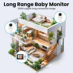 Simyke baby monitor two-way talk enables real-time comfort and communication.
