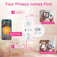 Simyke app view for on-the-go baby monitoring
