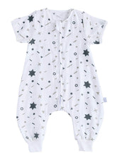 Sincere Muslin Original Cotton Sleep Sack with sleeves star design, breathable and gentle for warm nights.