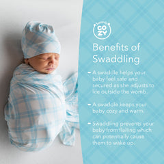 SINCERELY COZY swaddle doubles as nursing cover for discreet feeding
