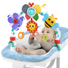 SINOMARS windmill arch toy spins with taps to promote tracking and grasp.