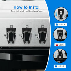 SINSETU baby-proof stove knob covers prevent curious toddlers from turning