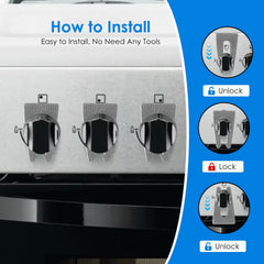 SINSETU knob lock on flat-panel knobs fits push-turn design.