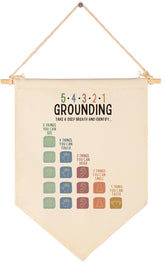 Sioial anxiety-management wall flag decor creates a calming classroom ambiance.
