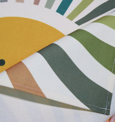 Sioial banner with two metal grommets for easy hanging