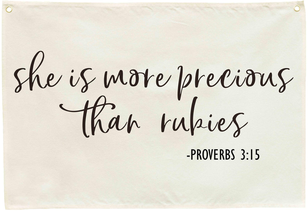 Sioial Bible verse rectangle banner in beige for nursery decor and peaceful ambience