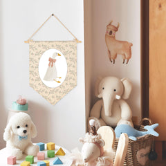 Sioial canvas banner Silly Goose boosts room charm and reading corners