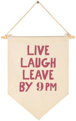 Sioial funny Boho art banner hung on dorm wall for quick decor