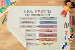 Sioial Growth Mindset banner in kids room decor inspires confidence and focus