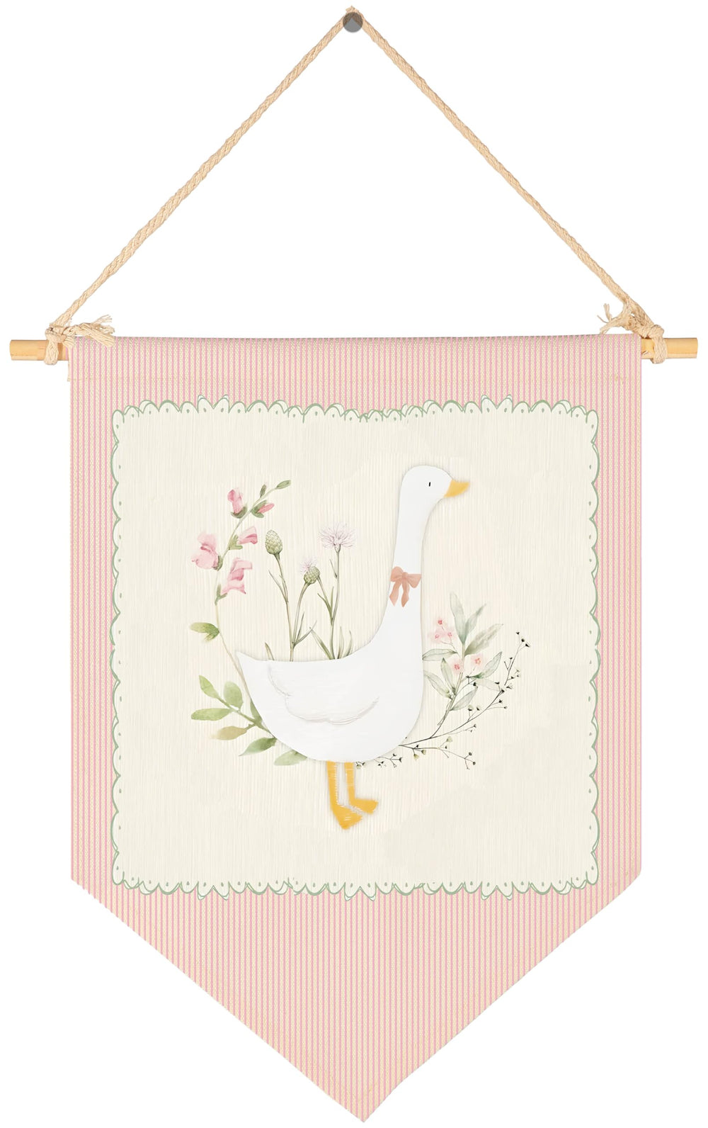 Sioial Silly Goose banner decor for nursery wall highlighting playful mascot and calming tones
