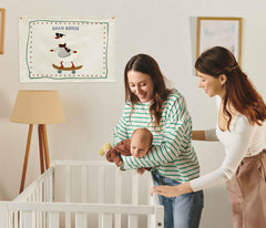 Sioial Silly Goose premium polyester-cotton fabric offers durable texture for kids
