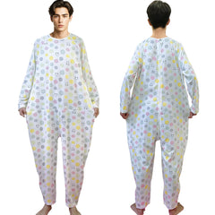 Siomlana back-zipper jumpsuit provides secure, comfortable care for dementia patients.