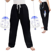 Siomlana catheter pants with side pocket and privacy cover for discreet wear