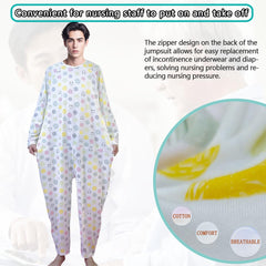 Siomlana double-ended zipper enables easy diaper changes for caregivers.
