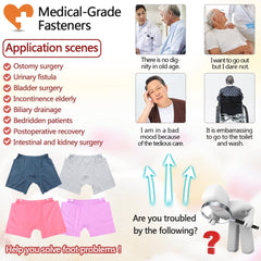 Siomlana fistula pants side pockets ready to hold urine bags.