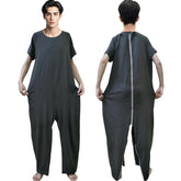 Siomlana unisex anti-strip jumpsuit rear zipper design aiding dressing