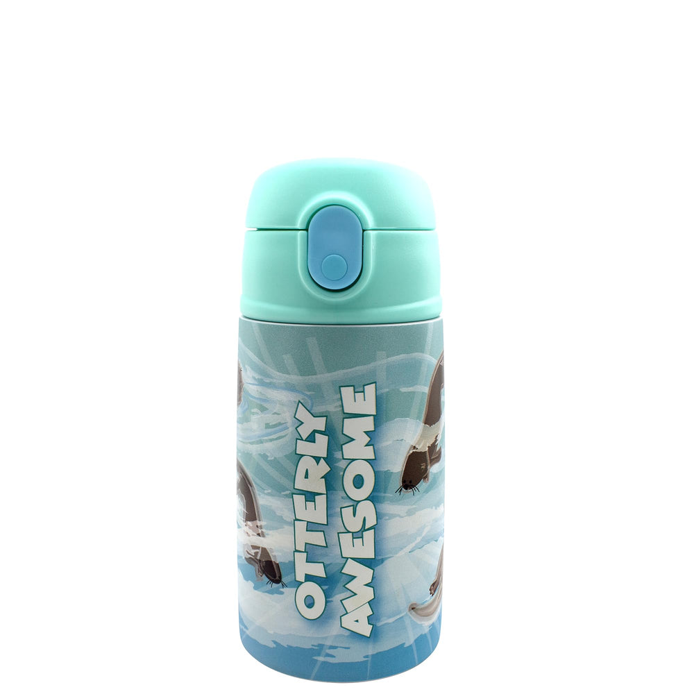 SIP WITH ME sealife sea otter flip-top cup for easy on-the-go hydration