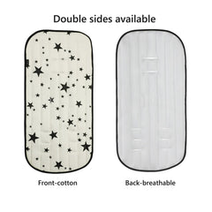 SIQITECHNO universal stroller seat cushion back view showing breathable mesh