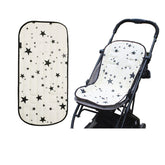 SIQITECHNO universal stroller seat cushion front view with reversible design for all seasons