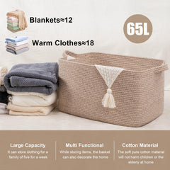 SIXDOVE 65L basket folded flat for space-saving storage