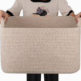 SIXDOVE 65L storage basket full view demonstrates large capacity for blankets and toys