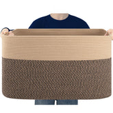 SixDOVE blanket basket 24x16x15 stores blankets and toys neatly.