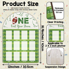 SIXEIGHT wooden monthly photo frame for wall or tabletop display.