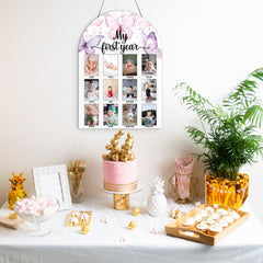 SIXEIGHT milestone board blends neutral design for nursery decor and celebrations