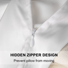 SIYUAN silk pillowcase with hidden zipper for secure pillow fit