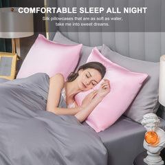 SIYUAN dual-sides silk pillowcase, allergen-proof and breathable for year-round comfort.