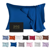 SIYUAN Mulberry silk pillowcase close-up shows soft, breathable fabric for hair and skin.