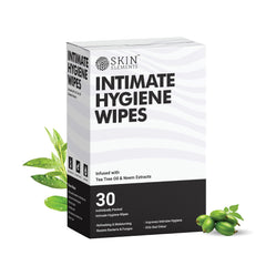 Skin Elements intimate wipes with tea tree oil for on-the-go freshness.