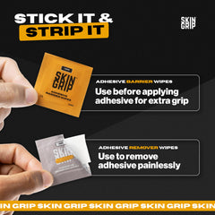 Skin Grip hypoallergenic barrier wipe with alcohol-free formula for sensitive skin.