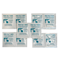 Skin-Tac wipes with hypoallergenic label suitable for irritation-free skin prep
