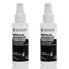 Skinister Adhesive Remover bottle pour enabling gentle skin-safe removal