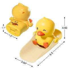 Skyroku Duck-Tastic top-mount fit demonstrates broad faucet compatibility.