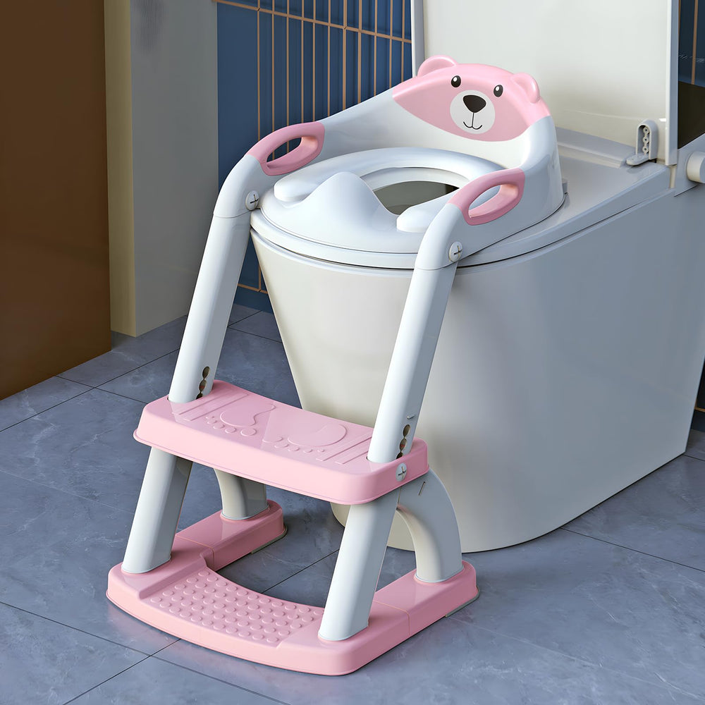 SKYROKU Potty Seat with adjustable-height fit secures on toilets