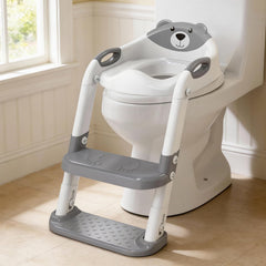 SKYROKU Potty Training Seat front view, compatible with most toilets, promoting stable beginner potty use.