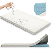 Sleepah crib topper cover close-up highlighting softness and breathability for baby comfort.