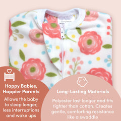 SleepingBaby transition swaddle helps calm startle reflex for smoother nights.